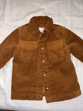 Cat & Jack Brown Corduroy Sherpa-Trim Kids Jacket